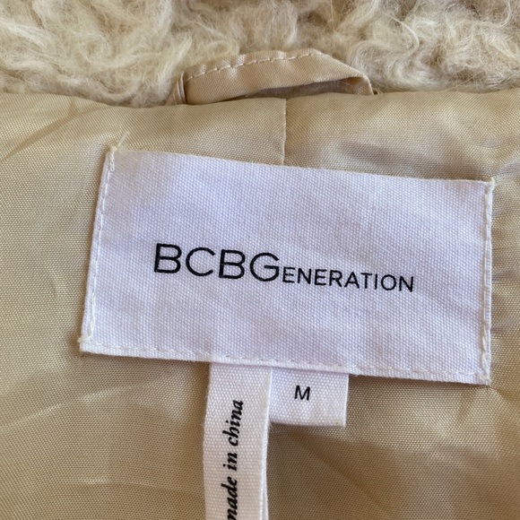 BCBG Generation faux Shearling Coat Medium - Picture 7 of 8
